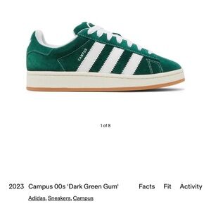 Adidas green MENS campus 00s